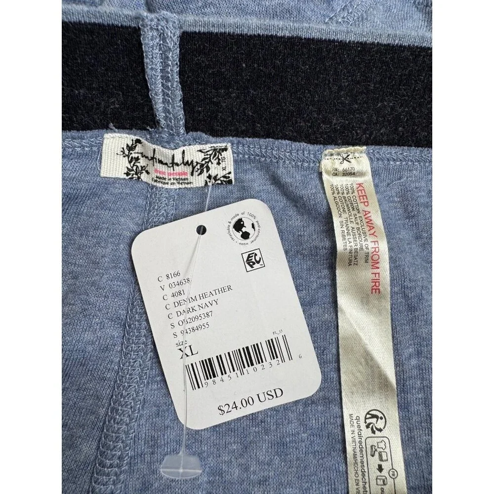 Intimately Free People NEW Boxer Briefs Men's XL Heather Blue 100% Cotton